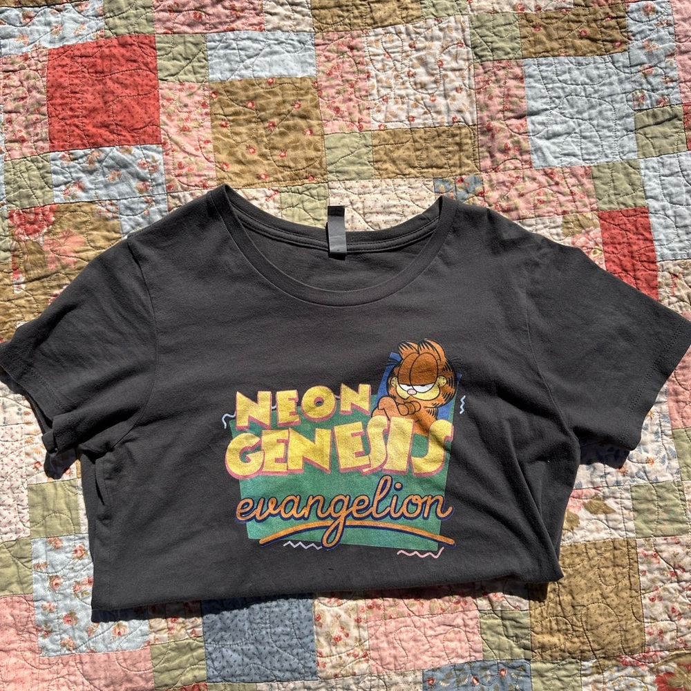 Garfield x Neon Genesis Evangelion graphic tee